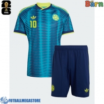 Fotballdrakt Barn Colombia James Rodriguez #10 Bortedraktsett VM 2026 Kortermet (+ Korte bukser)